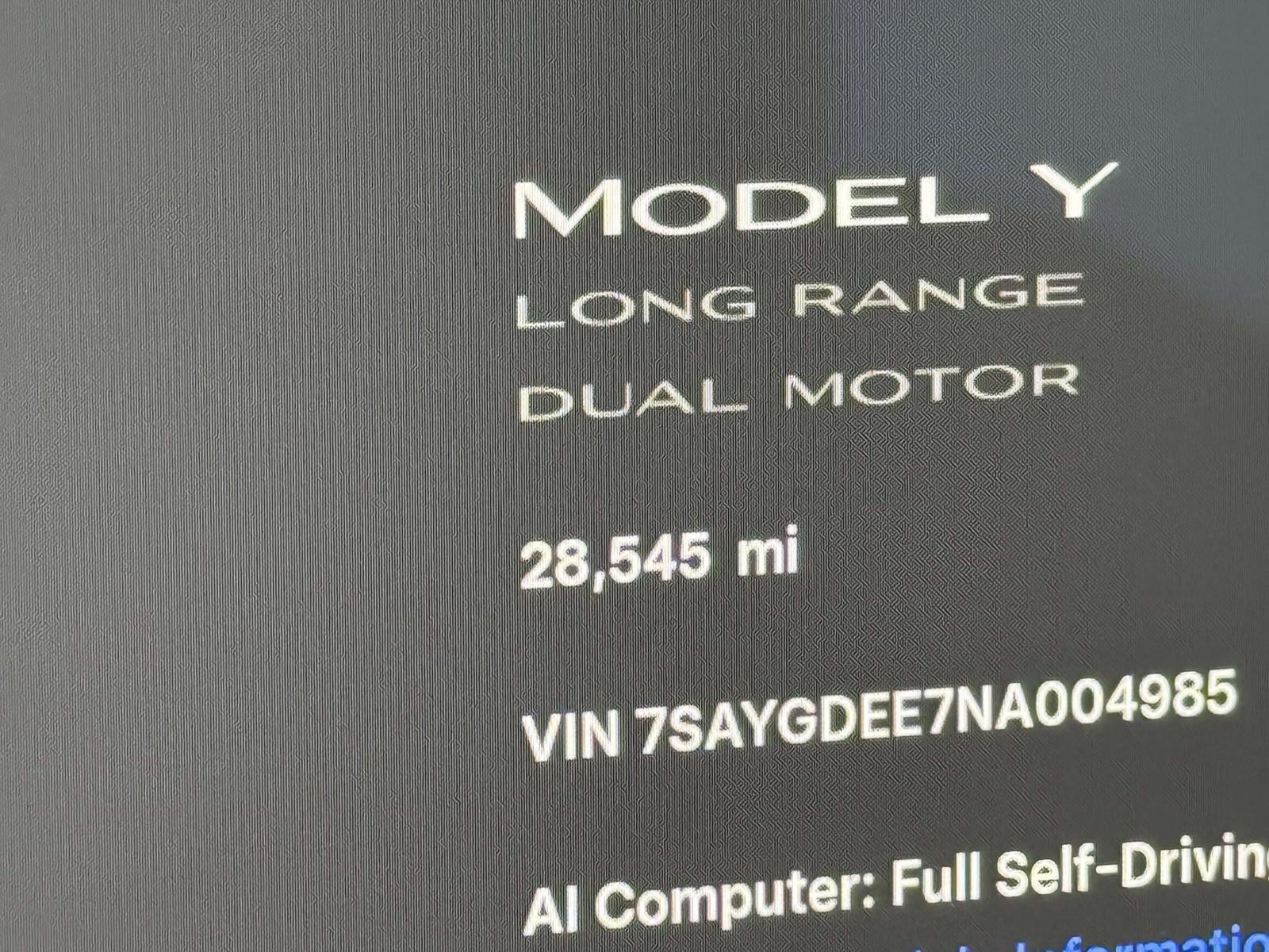 2022 Tesla Model Y Long Range Dual Motor All-Wheel Drive