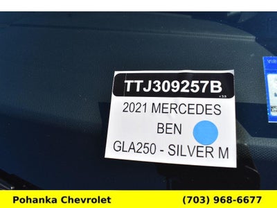 2021 Mercedes-Benz GLA GLA 250