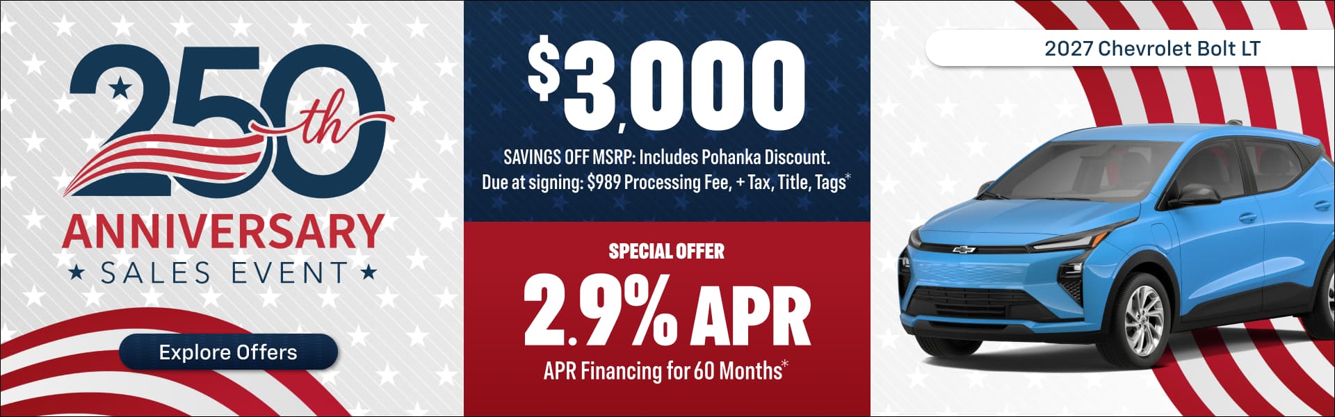 250th Anniversary Sales Event