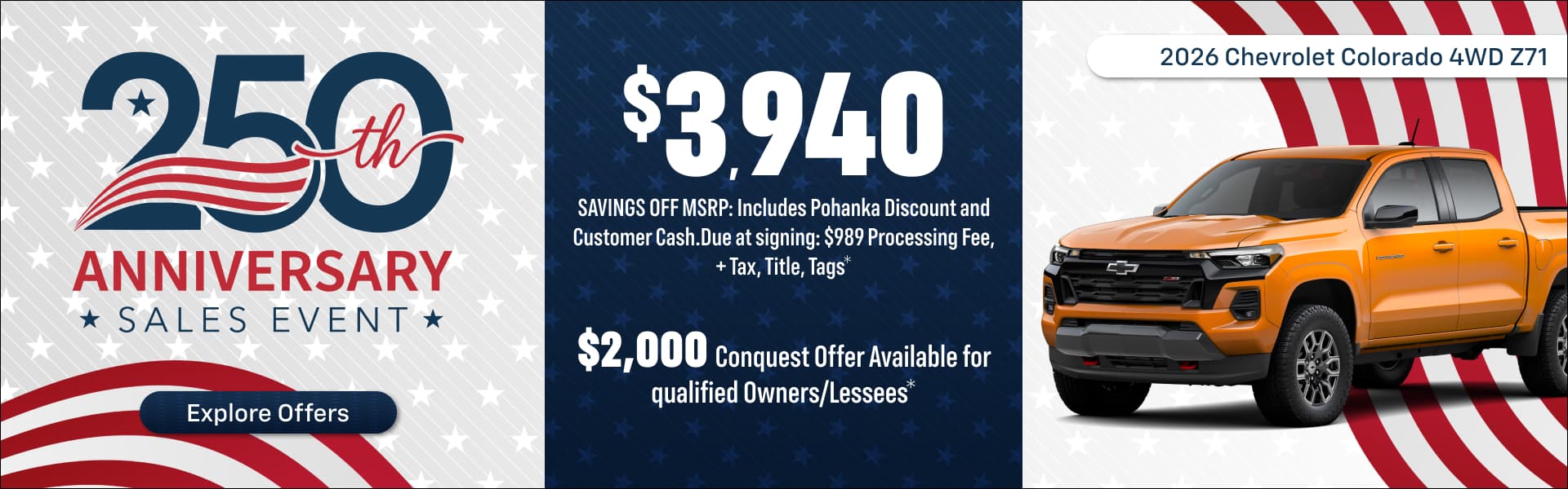 250th Anniversary Sales Event