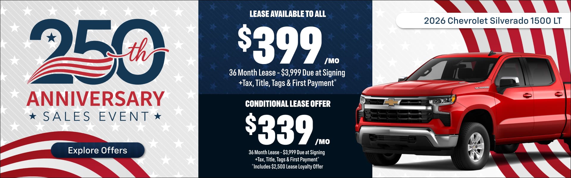 250th Anniversary Sales Event